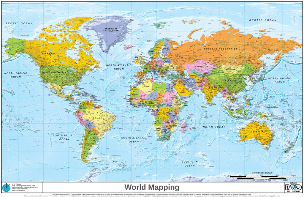 Detailed World Map